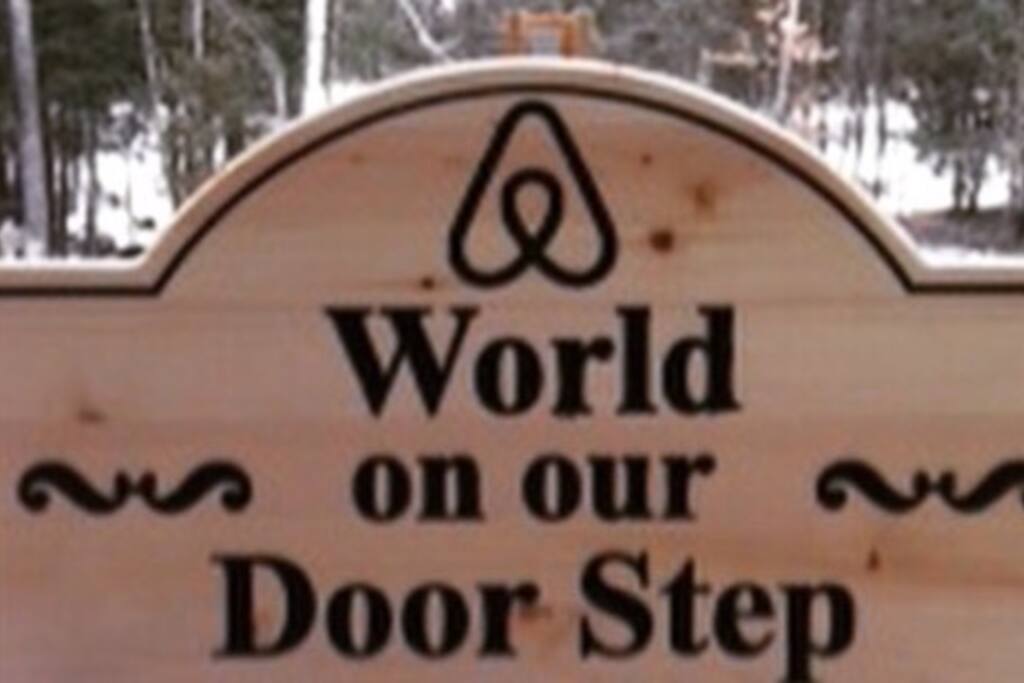 We have the Airbnb belo sign on our front porch, so you know you are in the right place!