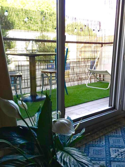 Terrasse au salon