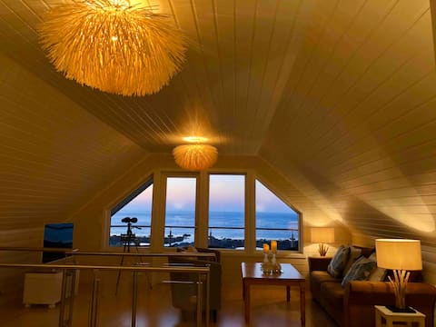 Top performing Airbnb: Cosy cottage with panoramic sea view. in Andøy