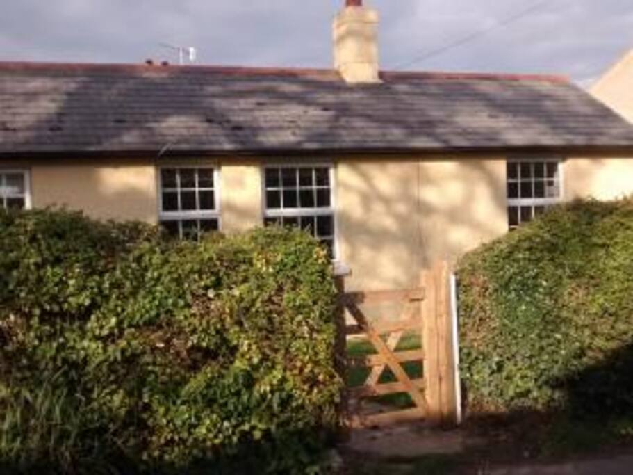 front of cottage