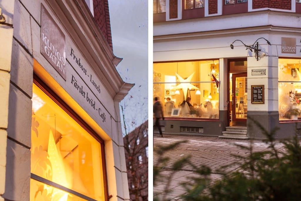 award winning café on the first floor of the building with brunch sat-sun and great opportunity for a classic swedish fika