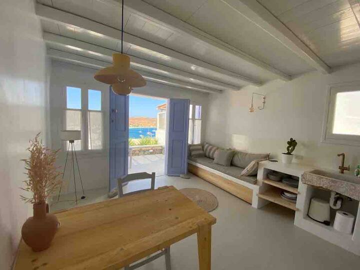 Two terrace beach house with best views on Serifos