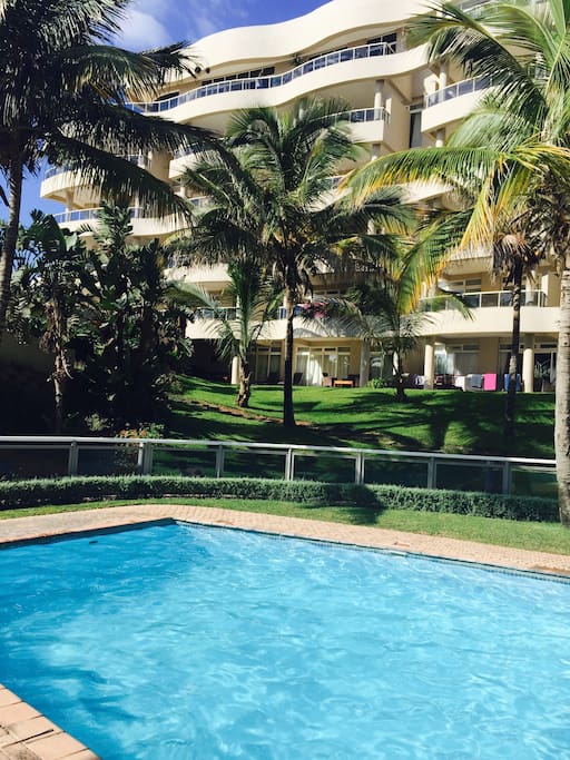 Apartment view from the pool