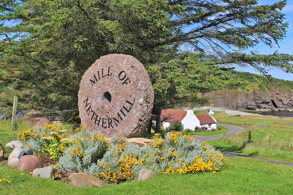 Millstone at the top of our drive