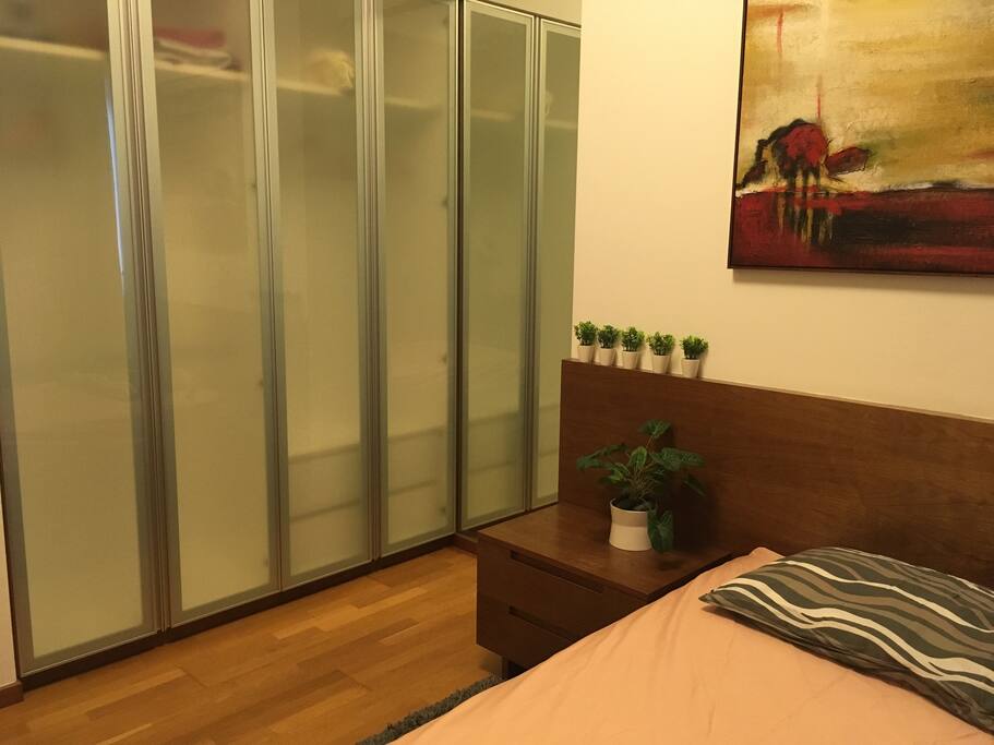 Huge cabinet space for storage