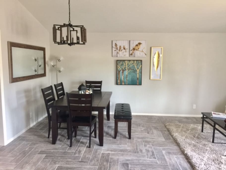 new dining table seats 6 people