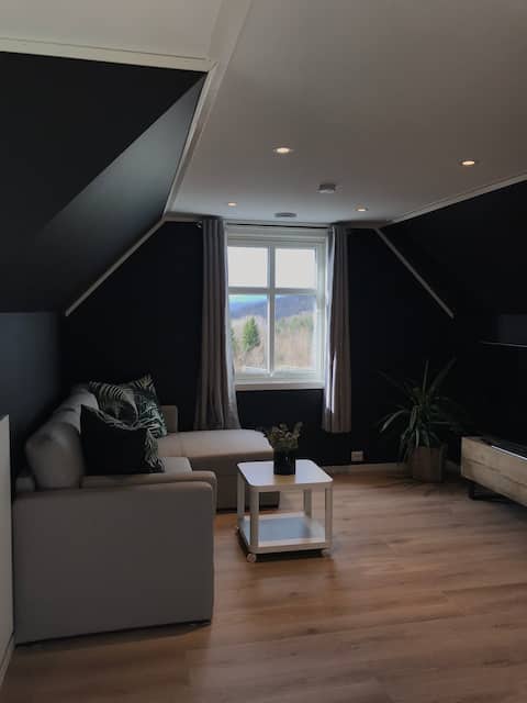 Successful Airbnb property: Loft apartment with stunning views in Hjelmeland