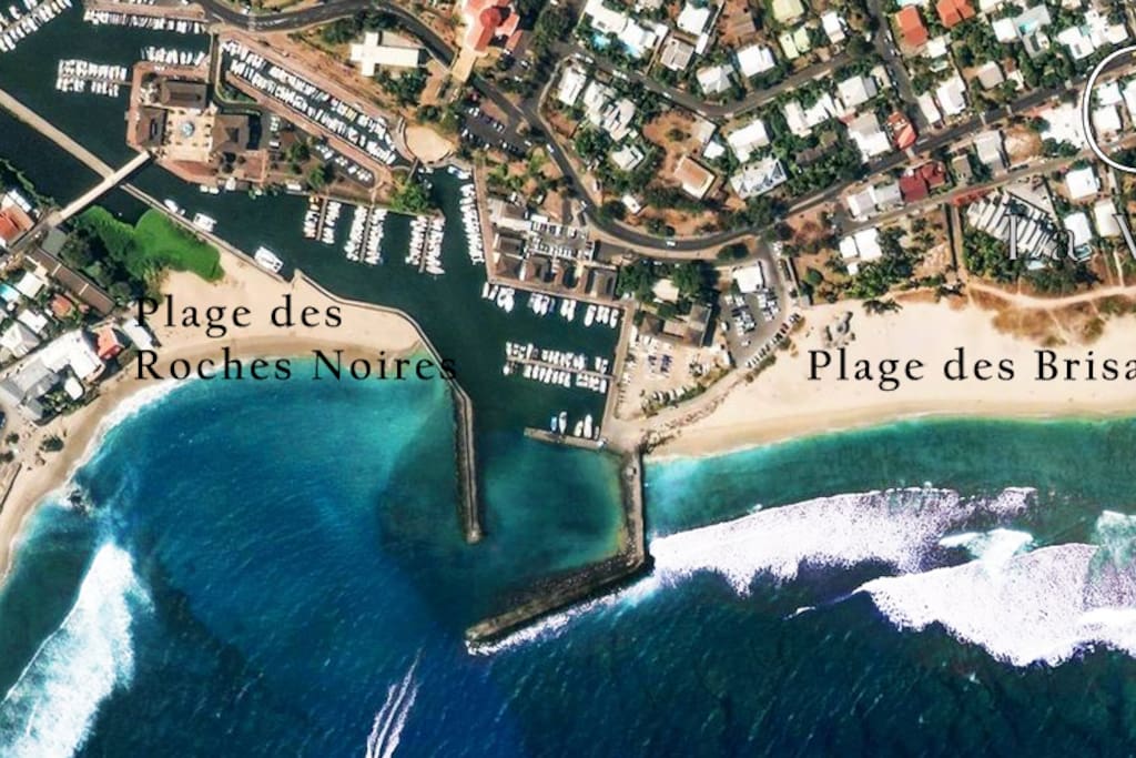 Localisation aérienne de la Villa