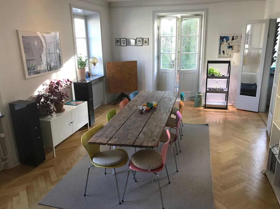 Dining room viewed from living room.