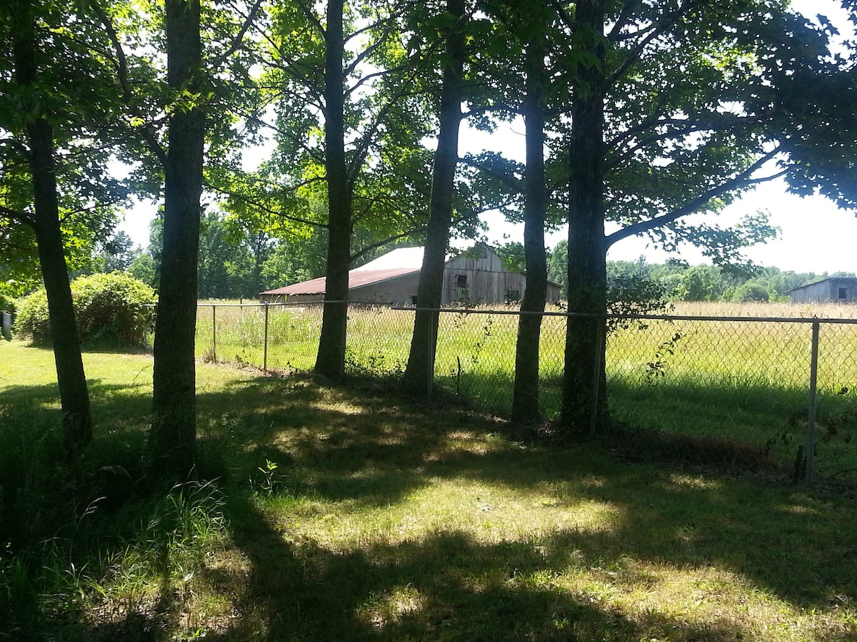 A nice shady spot at The Farm at St. Florian in Saint Florian