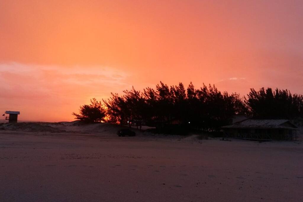vista para o por do sol
