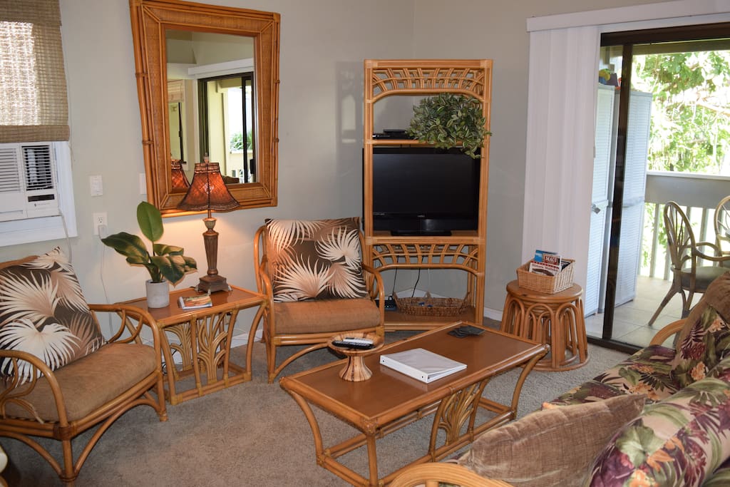 Main Living Area Featuring a Pull-out Sofa