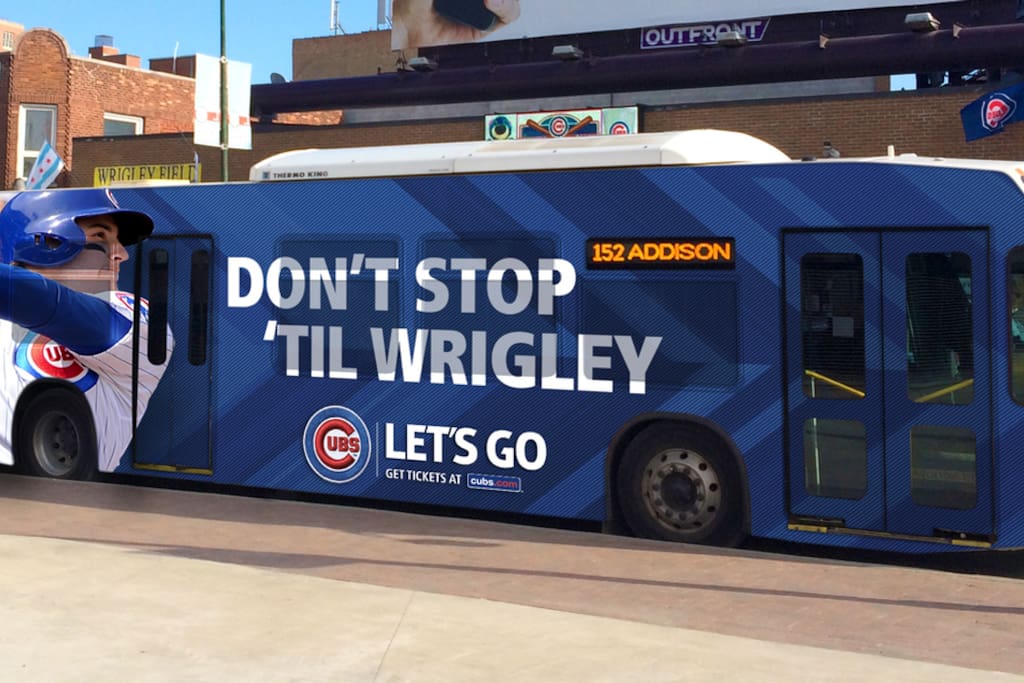 This is the 152 Addison Bus that goes directly to Wrigley. You catch it less than a block away!