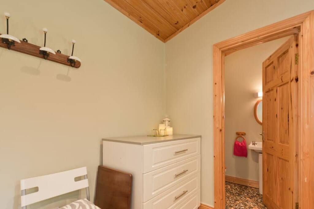 Ensuite toilet and sink. Shower just outside the cabin.