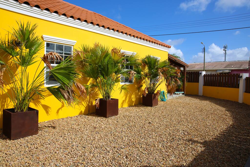 Landscaping fully fenced private property...
