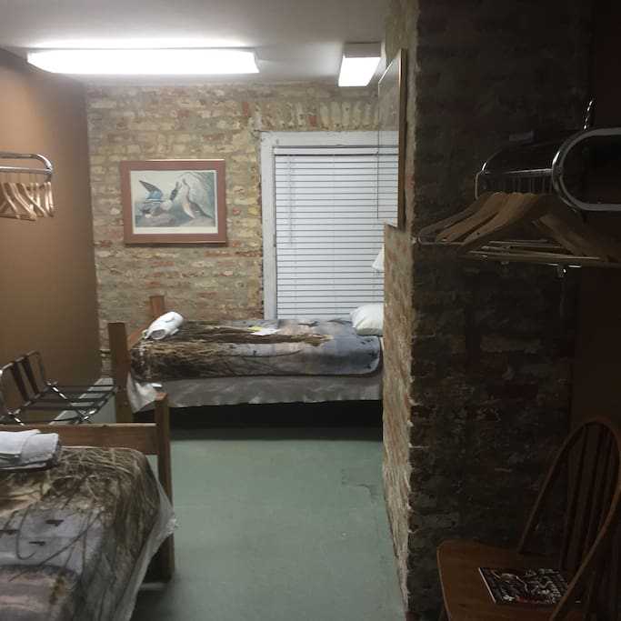 Two single beds on 1st floor of B and B