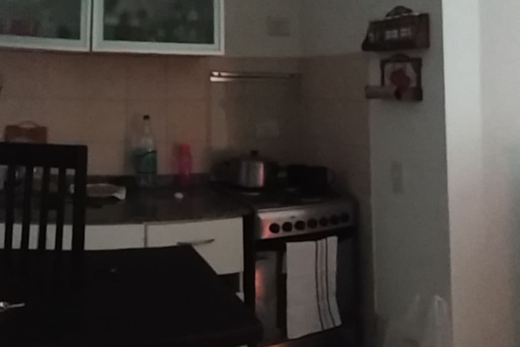 Cocina abierta con barra