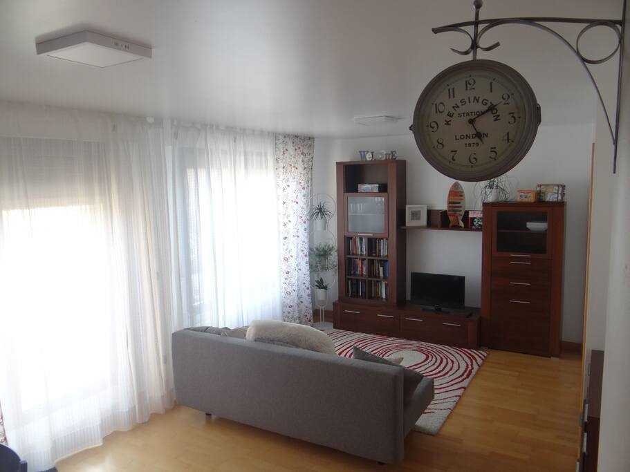 Salón con sofa cama.