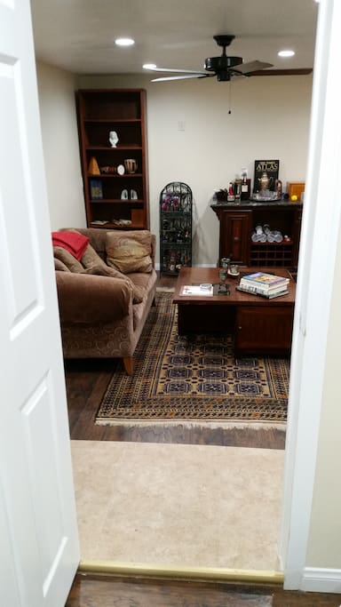 looking from Private bedroom to Living Room
