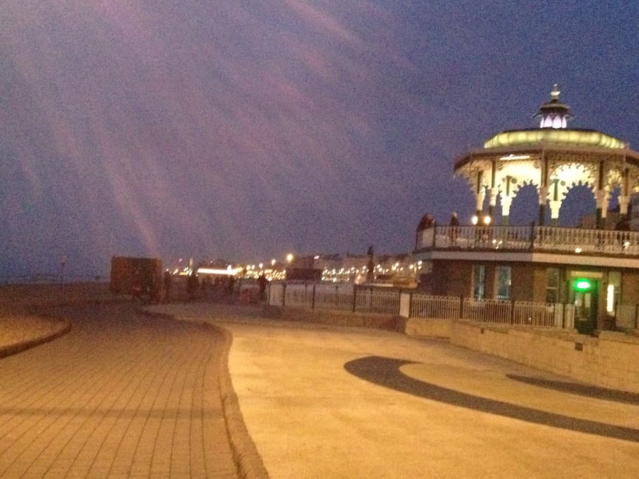 Or towards Brighton, passing the famous bandstand, the 1360 and iconic west pier