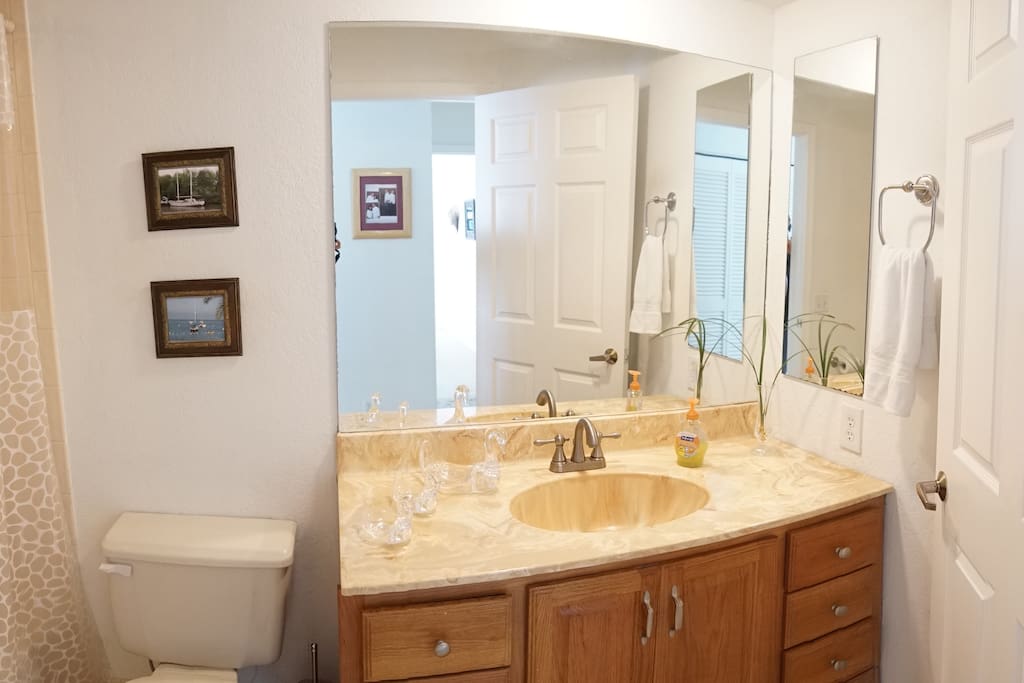 Clean private bathroom