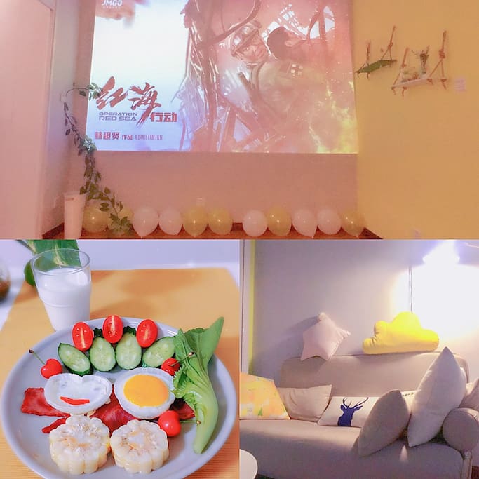 窝在舒服的沙发上,一起吃一起看一起笑,多美好的回忆