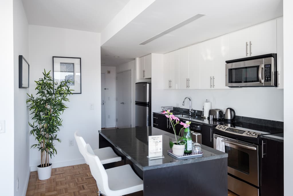 Kitchen area- Modern open kitchen concept