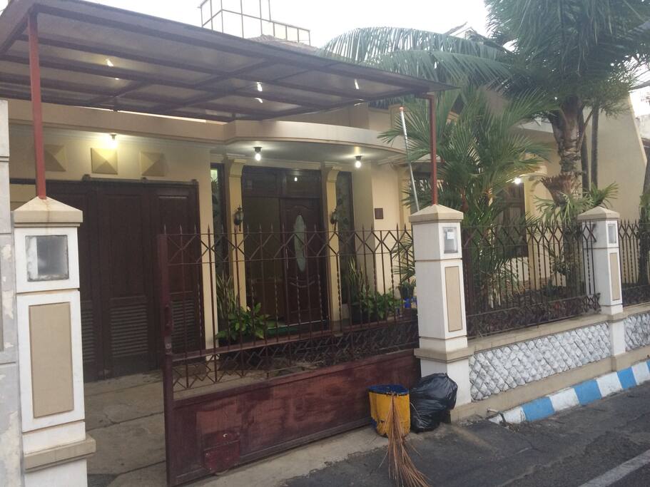 The front of the house