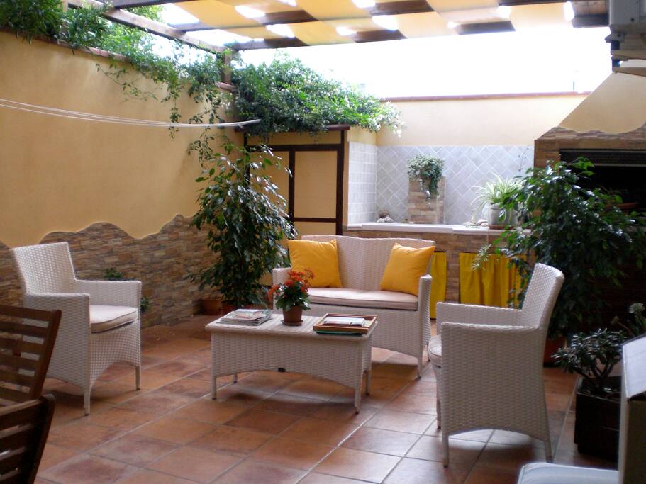 Zona relax all'aperto