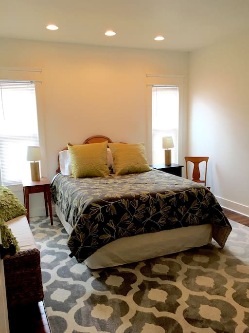 Bedroom 2. Full Size Bed. And EACH BEDROOM HAS IT'S OWN PRIVATE BATH!