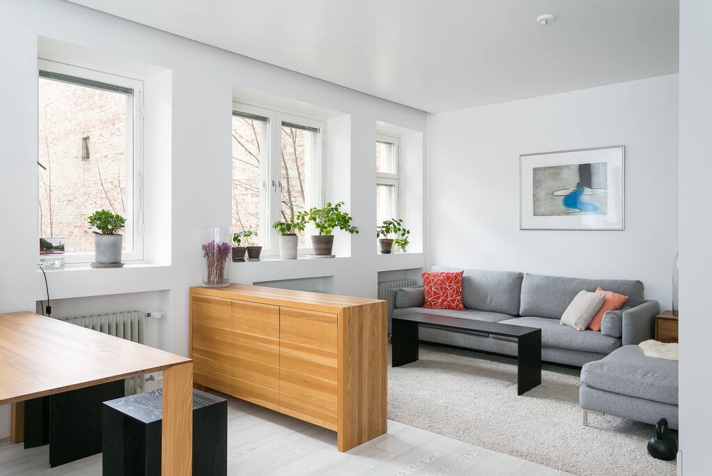 Dining area towards living room