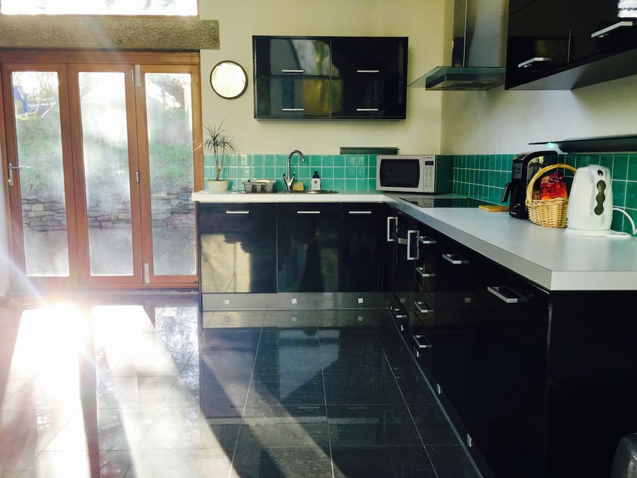The Kitchen on a sunny cornish morning