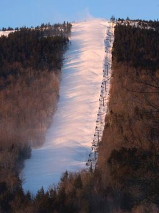 view of white heat trail