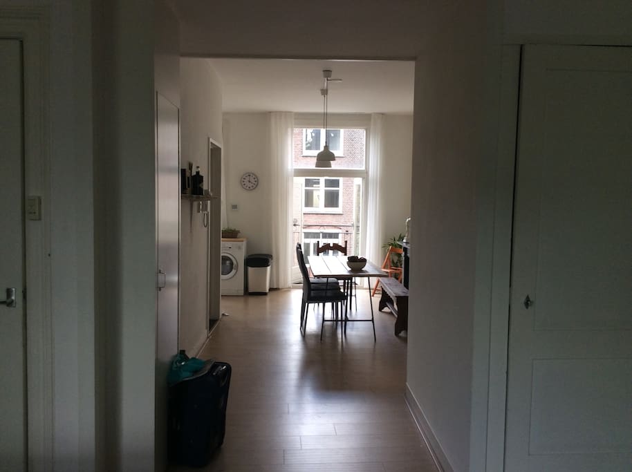Dining table, with a small balcony to enjoy morning sun.