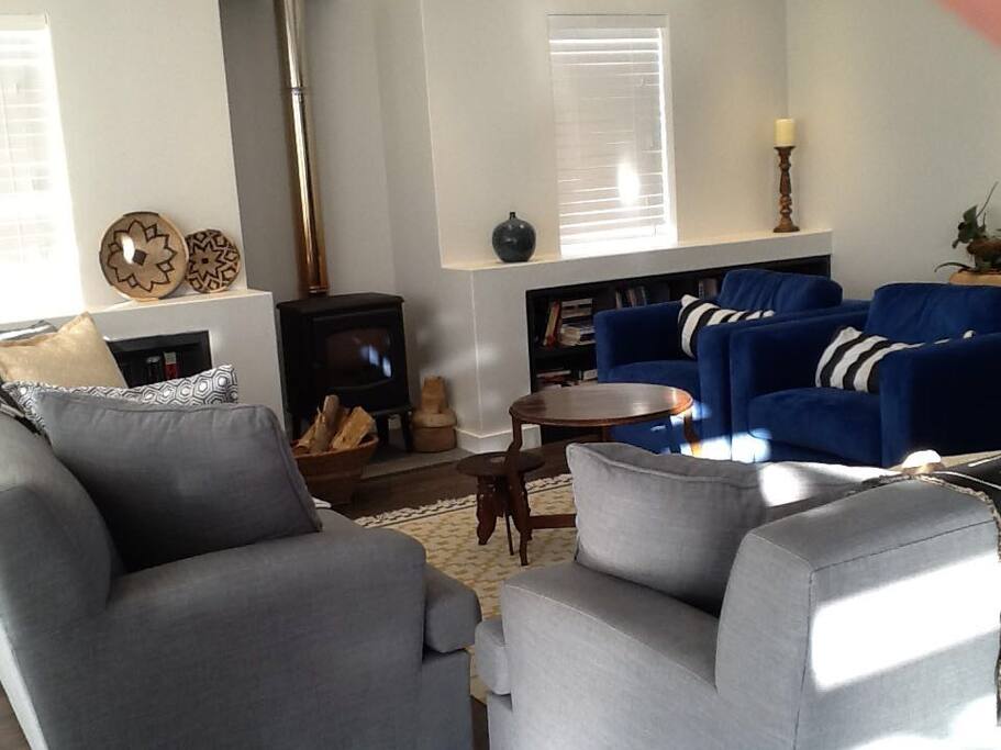 Lounge with fireplace