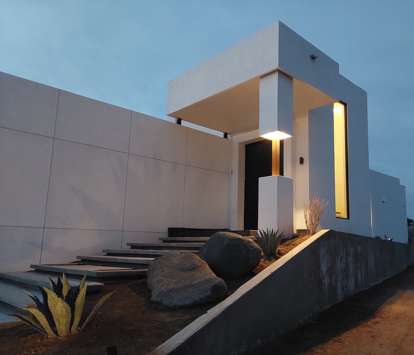 The main entrance