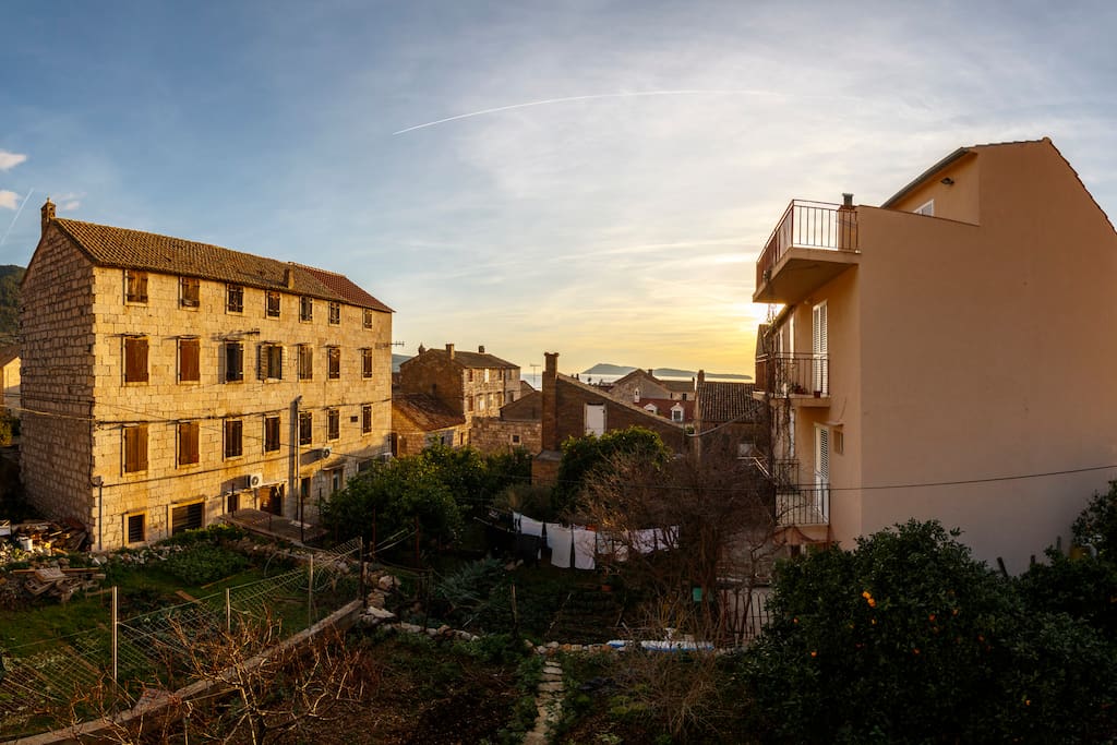 View from the terrace of apartment .