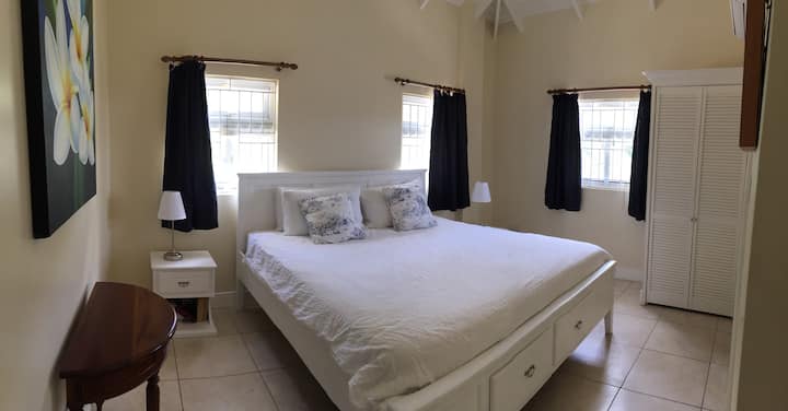 Master bedroom with King size bed