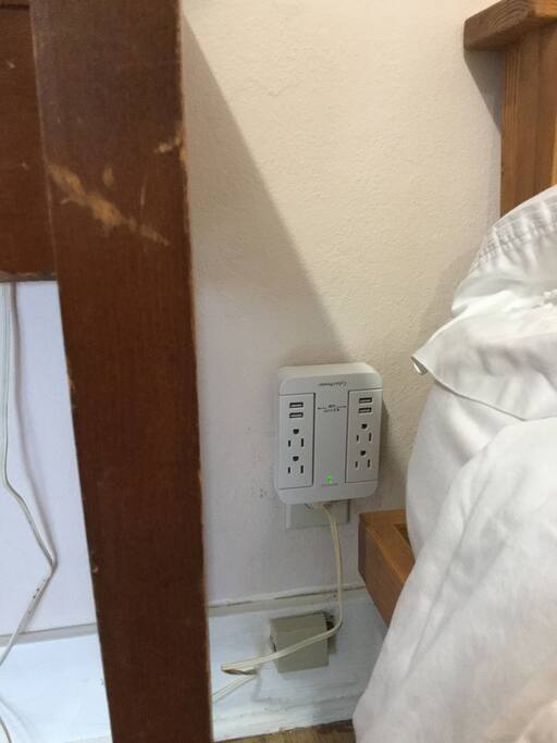 Convenient outlet for charging electronic devices.