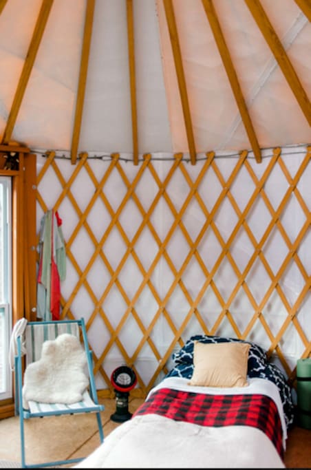 Inside the Yurt