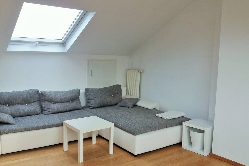 Living room`s comfy couch