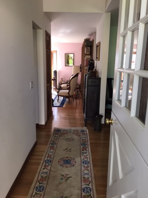 The hallway inside the front door