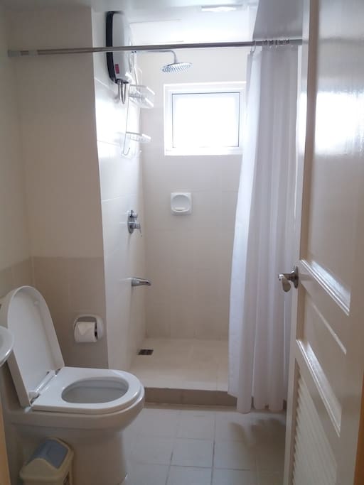 Bathroom with water heater