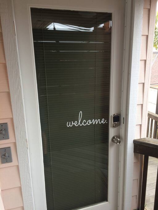 The private entrance to your Rockview Apartment