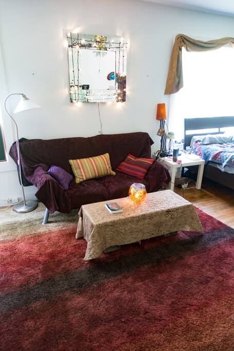 Fold Out Couch for additional sleep space.
