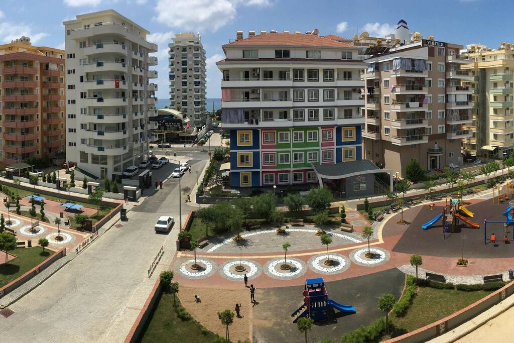the view from the balcony