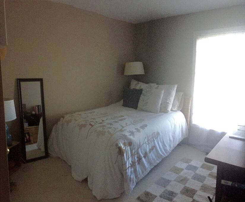Real double bed.