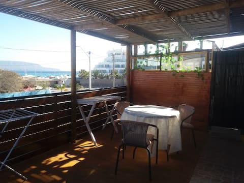 2nd floor apartment, terrace, partial ocean view