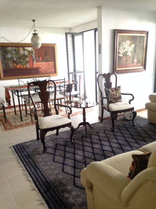 Dining room and living room