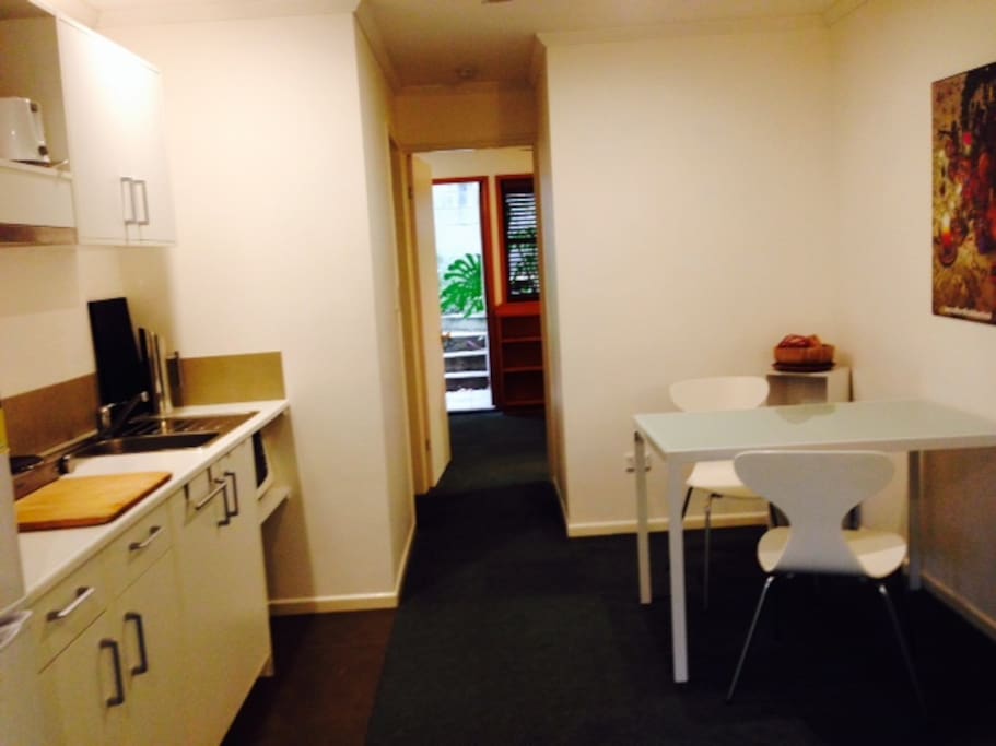 kitchen with dining table